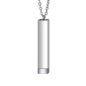 Adjustable 3D Pendant Necklace - Dual Engravings, 