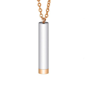 Adjustable 3D Pendant Necklace - Dual Engravings, 