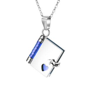 Personalized Book Locket Necklace with Customized 