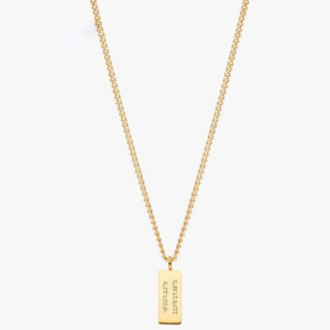 Sleek Bar Necklace with Custom Engravings - Ideal 